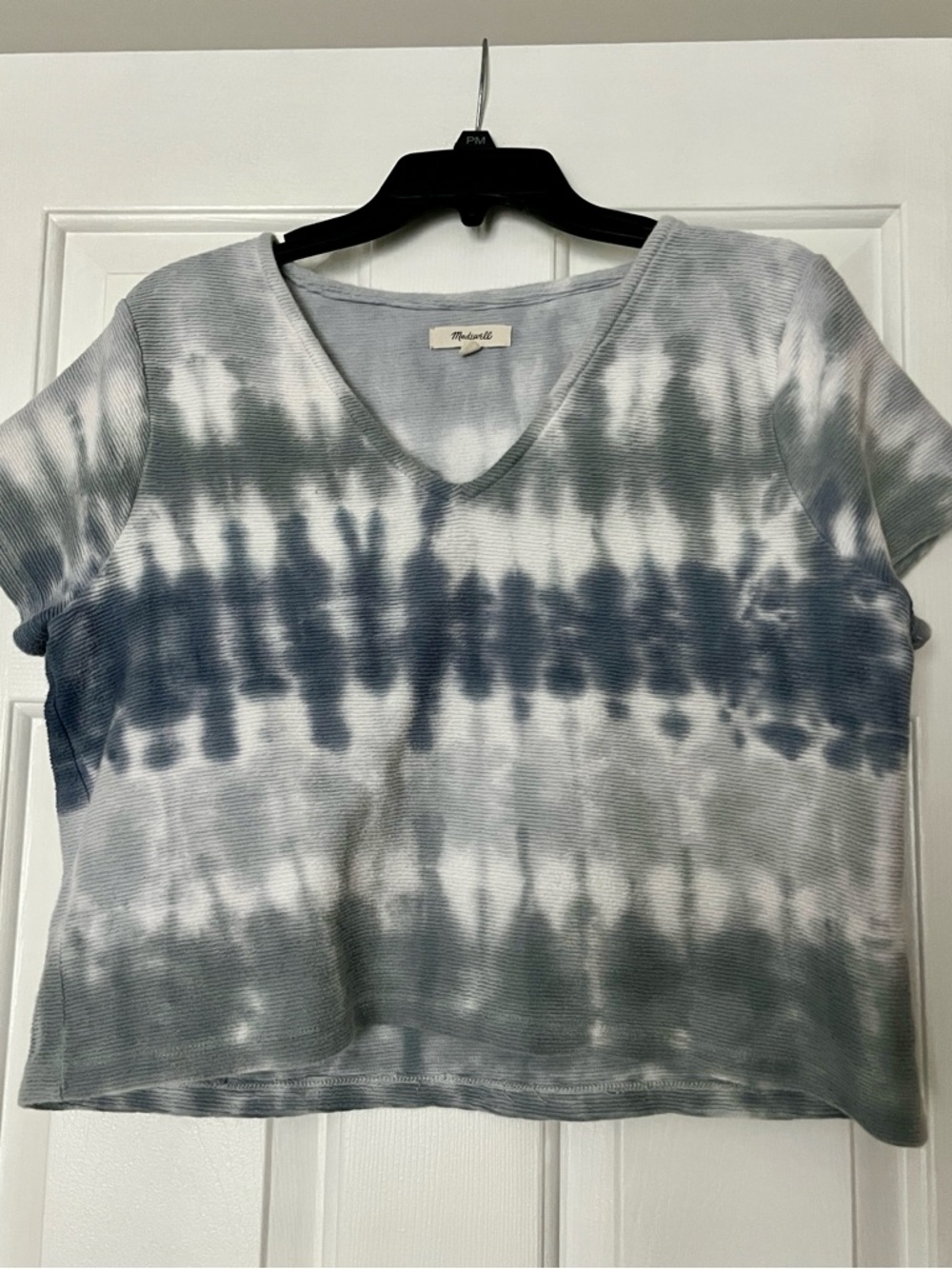 Madewell Ottoman Jacquard V-Neck Setlist Boxy Top